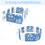 Costway 81207945 16-Panel Foldable Baby Playpen Kids Activity Centre-Blue