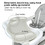 Costway 95206483 3-in-1 Baby High Chair with Lockable Universal Wheels-Gray