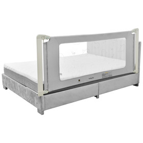 Costway 09137642 Bed Rail Guard for Toddlers Kid with Adjustable Height and Safety Lock-79 inch