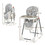 Costway 83761954 Folding Baby High Dining Chair with 6-Level Height Adjustment-Gray