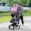 Costway 42930578 Folding Aluminum Infant Reversible Stroller with Diaper Bag-Black