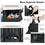 Costway 42930578 Folding Aluminum Infant Reversible Stroller with Diaper Bag-Black