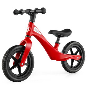 Costway Kids Balance Bike with Rotatable Handlebar and Adjustable Seat Height-Blue