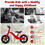 Costway 28439516 Kids Balance Bike with Rotatable Handlebar and Adjustable Seat Height-Blue