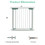 Costway 93856472 30-32.5 Inch Wide Safety Gate with 30 Inch Scientific Height for Baby and Pet-White