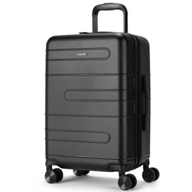 Costway 97458620 20 Inch Expandable Luggage Hardside Suitcase with Spinner Wheel and TSA Lock-Black