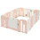 Costway 78460325 16 Panels Baby Safety Playpen with Drawing Board-Pink