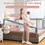 Costway 78103695 Vertical Lifting Baby Bed Rail with Lock-L
