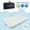 Costway 94180563 38 x 26 Inch Tri-fold Pack and Play Mattress Topper Mattress Pad with Carrying Bag-White