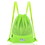 Costway 12685793 Drawstring Backpack String Bag Foldable Sports Sack with Zipper Pocket-Green