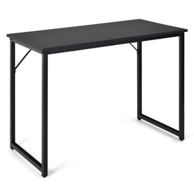 Costway 27089136 L Shaped Computer Desk and Writing Workstation for Home and Office-Black