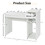 Costway 03895267 Computer Desk PC Laptop Table with Drawer and Shelf-White
