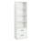 Costway 45837612 6-Tier Tall Freestanding Bookshelf with 4 Open Shelves and 2 Drawers-White