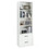 Costway 45837612 6-Tier Tall Freestanding Bookshelf with 4 Open Shelves and 2 Drawers-White