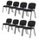 Costway 14987256 Office Chair with Metal Frame and Padded Cushions for Conference Room-Set of 5