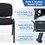 Costway 14987256 Office Chair with Metal Frame and Padded Cushions for Conference Room-Set of 5