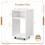 Costway 95412783 Mobile File Cabinet Wooden Printer Stand Vertical Storage Organizer-White