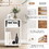 Costway 95412783 Mobile File Cabinet Wooden Printer Stand Vertical Storage Organizer-White