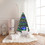 Costway 26094315 5' / 6' / 7' Multicolor LED Fiber Optic Artificial Christmas Tree-5'