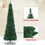 Costway 56483920 PVC Artificial Slim Pencil Christmas Tree-7 Feet