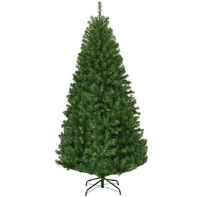Costway 38027164 Artificial Premium Hinged Christmas Tree-6 Feet