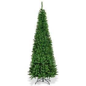 Costway 53491608 Artificial National Foot Kingswood Fir Pencil Christmas Tree-7.5 ft