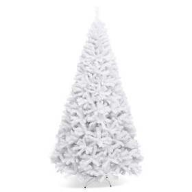 Costway 98506247 6' / 7.5' / 9' Hinged Artificial Christmas Tree with Metal Stand-9 ft