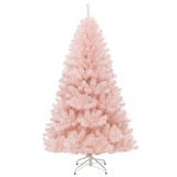 Costway 38412906 6/7 Feet Artificial Christmas Tree Hinged Full Fir Tree-6 Feet
