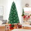 Costway 21389756 Prelit Fiber Optic Christmas Tree with Warm White Lights-7 ft