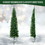 Costway 80521964 7 Feet Prelit Half-Shape Christmas Tree with 150 Lights