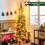 Costway 80521964 7 Feet Prelit Half-Shape Christmas Tree with 150 Lights