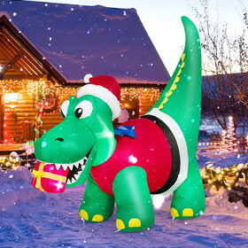 Costway 87356249 Inflatable Christmas Decoration with LED Lights and Waterproof Blower