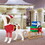 Costway 39678415 Outdoor Pre-lit Xmas Dog and Sleigh with 170 Warm Bright Lights for Porch