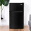 Costway 67320485 3.2 cu ft. Compact Stainless Steel Refrigerator-Black