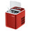 Costway 04952716 44 lbs Portable Countertop Ice Maker Machine with Scoop-Red