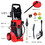 Costway 85169243 3000 PSI Electric High Pressure Washer With Patio Cleaner -Red