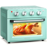 Costway 72803491 19 Qt Dehydrate Convection Air Fryer Toaster Oven with 5 Accessories-Green