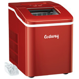 Costway 83762140 Portable Countertop Ice Maker Machine with Scoop-Red