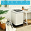 Costway 91826573 Full-Automatic Washing Machine 1.5 Cubic Feet 11 LBS Washer and Dryer-White