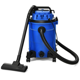 Costway 15382907 3 in 1 6.6 Gallon 4.8 Peak HP Wet Dry Vacuum Cleaner with Blower-Blue