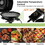 Costway 23987156 1600W Portable Electric BBQ Grill with Removable Non-Stick Rack-Black