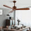 Costway 58937162 52 Inch Modern Ceiling Fan Indoor Outdoor Brushed Nickel Finish with Remote