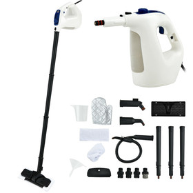 Costway 97506184 1400W Multipurpose Pressurized Steam Cleaner With 17 Pieces Accessories-Blue