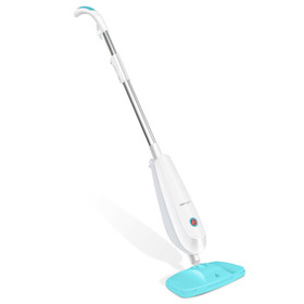 Costway 50216784 1100 W Electric Steam Mop with Water Tank for Carpet-Turquoise