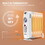 Costway 64257910 700 W Portable Mini Electric Oil-Filled Radiator Heater