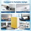Costway 93842651 32 Pints/Day Portable Quiet Dehumidifier for Rooms up to 2500 Sq. Ft-Yellow