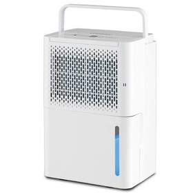 Costway 92513468 2000 Sq. Ft 32 Pint Dehumidifier with Continuous/Drying/Auto Mode-White
