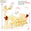 Costway 59781463 6 Feet Christmas Lighted Reindeer and Santa's Sleigh Decoration with 4 Stakes