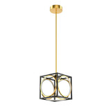 Costway 42389716 Modern LED Pendant Light with 42 Inches Adjustable Suspender-Golden