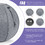 Costway 70528193 Yoga Sitting Ball with Felt Cover and Air Pump-Gray